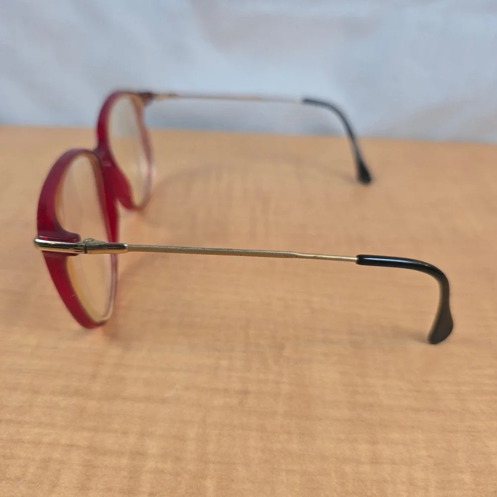 Red Rimmed Eye Glasses Frames Vintage